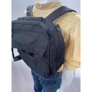 Black Nylon Computer Backpack